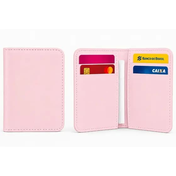 Kit 15 Carteiras Porta Cartões Para Revenda Slim CNH Cartões Compacta Brindes