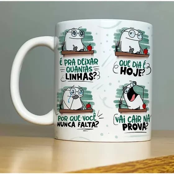 CANECA FRASES PROFESSOR