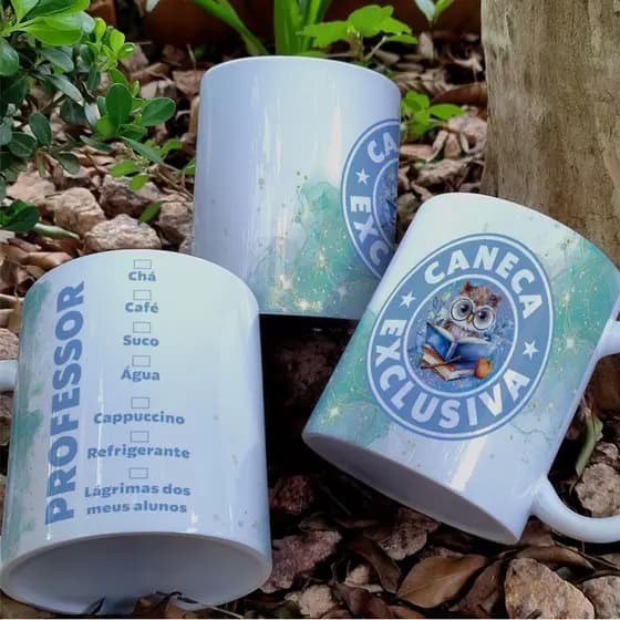 Caneca dia do professor - professora presente Envio no mesmo dia
