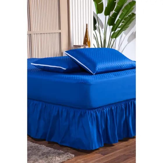 Saia Para Box Cama Solteiro Padrão com Elástico Ajustável Microfibra 170 fios colchão roupas de cama