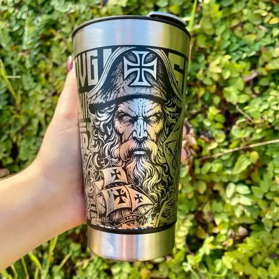 Copo Térmico VASCO LANÇAMENTO Personalização em 360 Graus 473 ML