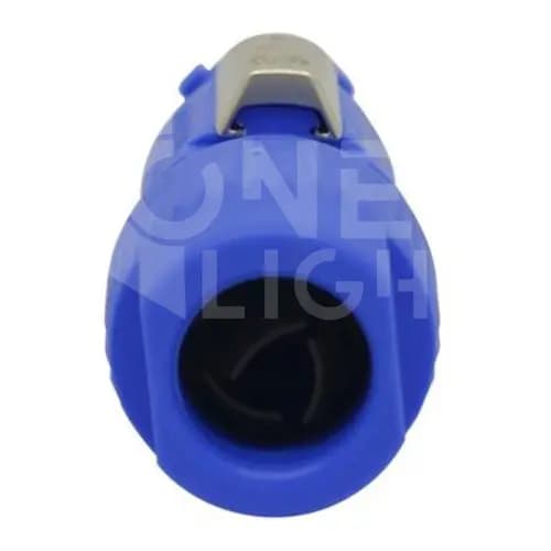 Kit 2 Conector Powercon Macho Azul