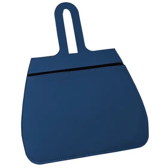 Porta Lixo Azul Lixeira Para Carro Couro Sintético