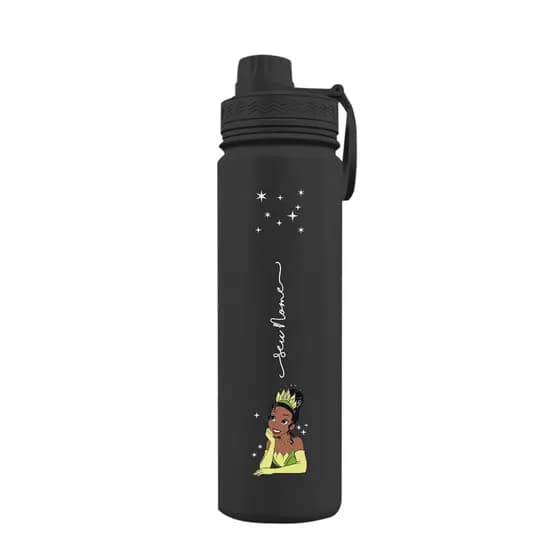 Garrafa Térmica Fresh Com Alça Personalizada Com Nome Princesa Tiana
