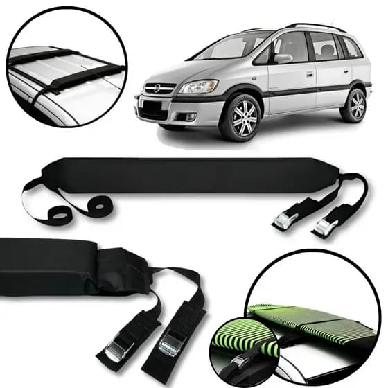 Rack Teto Prancha Surf Carro Com Cinta Chevrolet Zafira