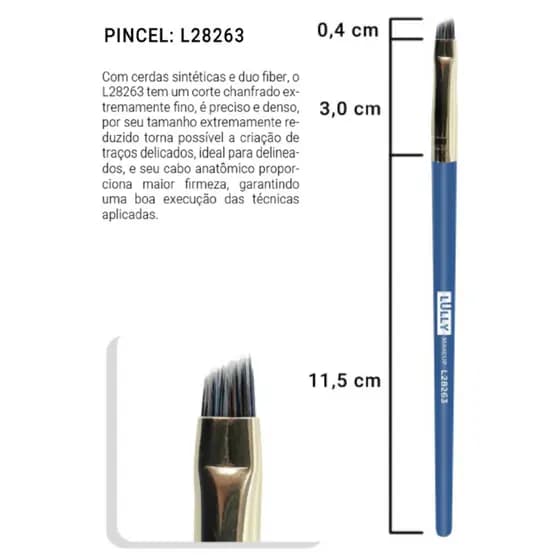 Pincel Lully Makeup L28263 - Pincel para Delinear