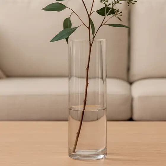 Vaso Cilindro Vidro Flor Decorativo Tubo Porta Rolha Transparente Decorativo Mesa Casamento