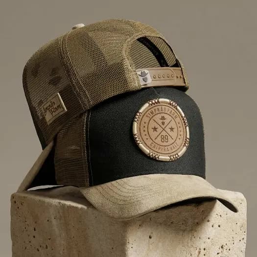Boné Trucker Country Masculino Simprão Farm Rodeio Aba Curva Agro Ajustável Premium