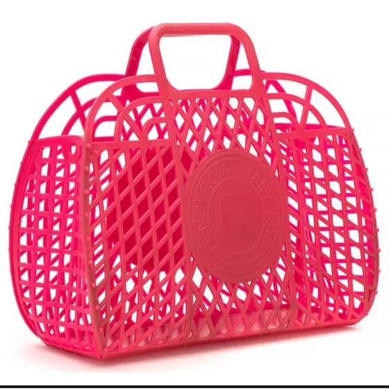 Kit 2 Bolsas Feminina PVC Siliconada Moda Praia