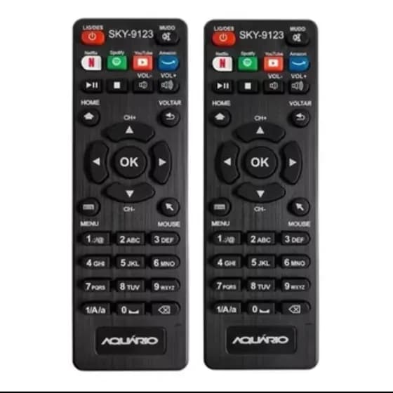 Kit 2 Controle tv Aquário