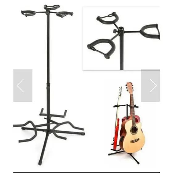 Suporte Triplo para instrumentos de cordas. Serve para Guitarra, Violão, Cavaco, Banjo e outros mais.
