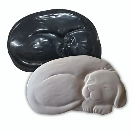 Forma Pisante Cachorro Para Jardim Concreto Cimento
