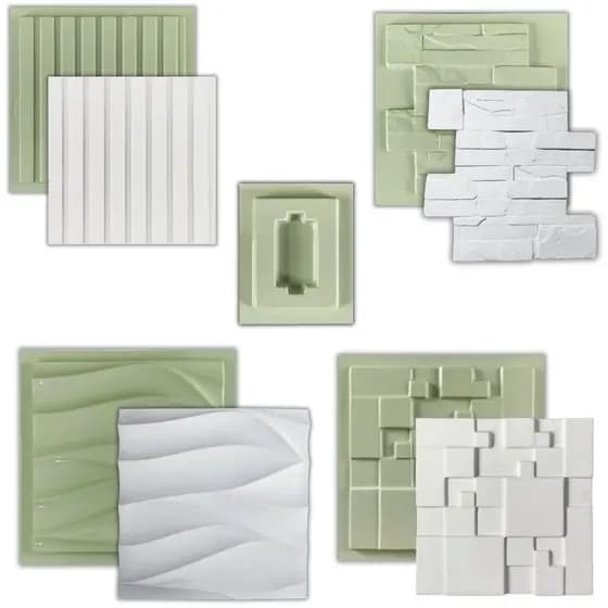 Conjunto 5 Formas Para Gesso 3d 30x30 - Mais Vendidos