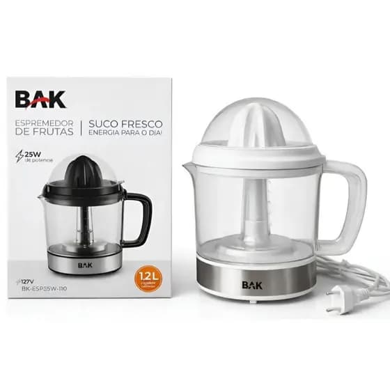 Espremedor De Frutas Laranja Limão Elétrico 2 Bicos 1,2l BRANCO