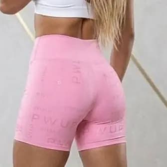 Short feminino FITNESS POWER UP MALHA COMPRESSIVA CINTURA ALTA