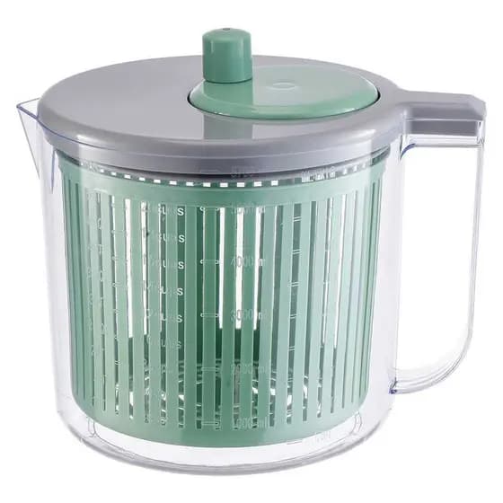 Seca Salada Giratório Centrífuga 5,7 Litros Frutas Verduras Cozinha A27x21,5x23,5cm