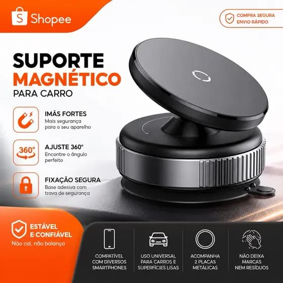 Suporte Magnetico Premium O Mais seguro.
