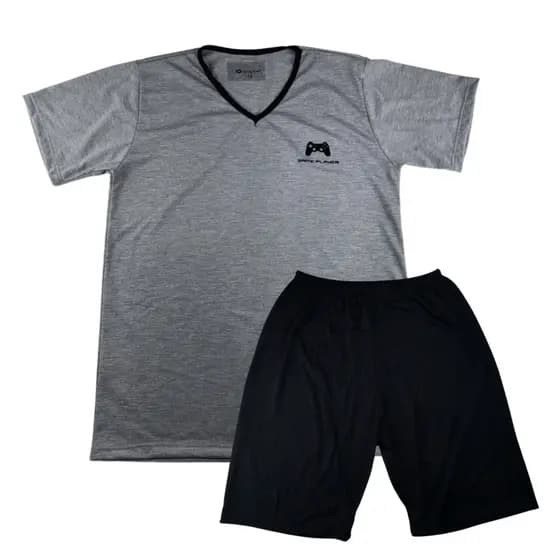 Conjunto Pijama Infantil Masculino Verão Malha Fresca Grappin