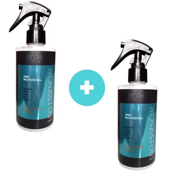 Kit 2 Reconstrutor Capilar Profissional Protetor Térmico Spray Uso Obrigatório Antifrizz Brilho