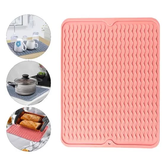 Tapete Protetor De Pia Cozinha Panela Emborrachado 40 cm x 30 cm Linha Premium