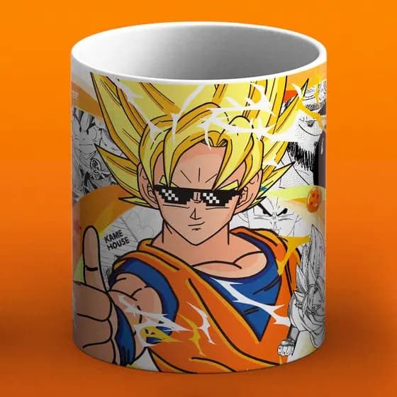 Caneca & Xícara - Goku Homenagem Toriyama