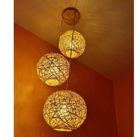 Luminaria Lustre Pendente de teto 2 metros
