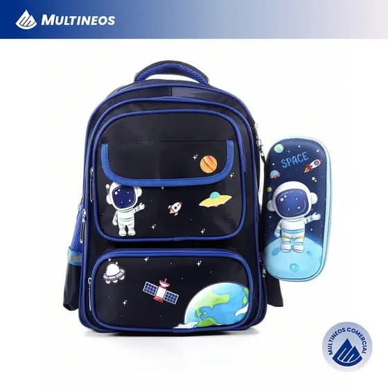 Bolsa Mochila Escolar Com Estojo ultra Leve À Prova D'água Infantil 1-3-6