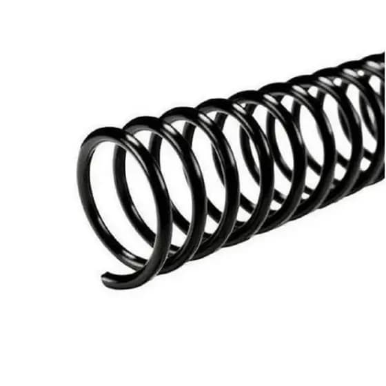 Espiral 17mm 100 Folhas Preto 50 Unidades