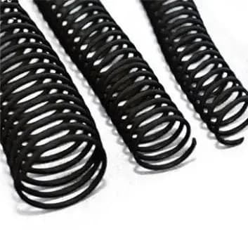 Espiral 12mm 70 Folhas Preto 10 Unidades