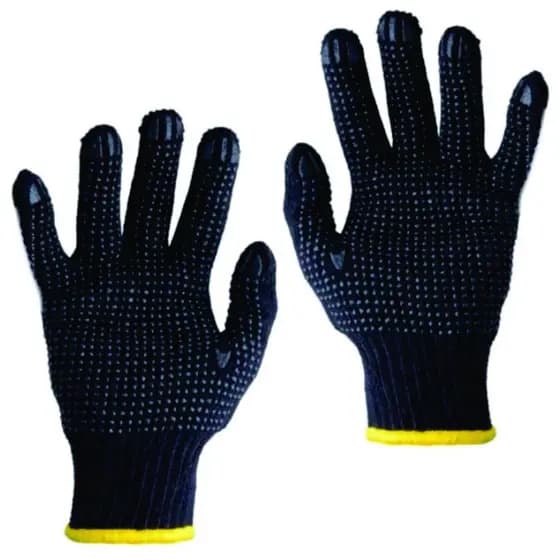 Luvas Tricotada De Algodão e Nylon Antiderrapante 02 Pares