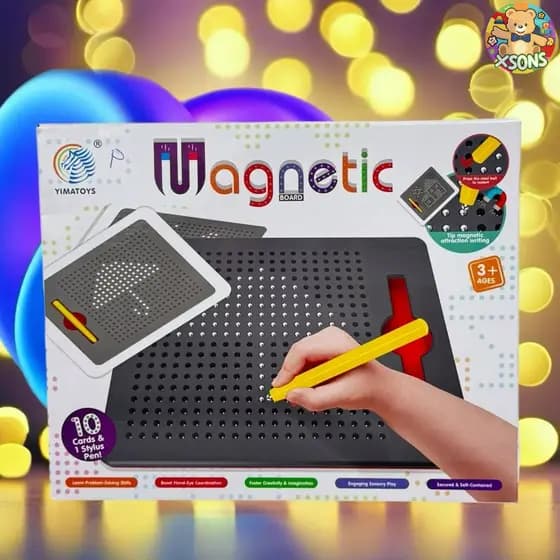 Lousa Magnética Bolinha De Ferro Brinquedo Educacional