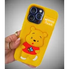 Capa para Iphone 14 Pro Max/15 Pro Max Ursinho Pooh com Popclip