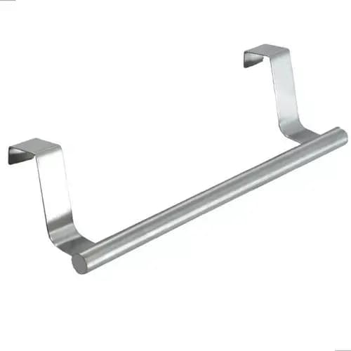 Suporte Portátil Pano Prato Toalha Porta Armário Inox 23cm