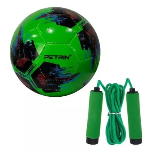Kit Bola de Futebol Tam. 5 + Corda de Pular Crossfit – Treine, Jogue e Mantenha-se Ativo!