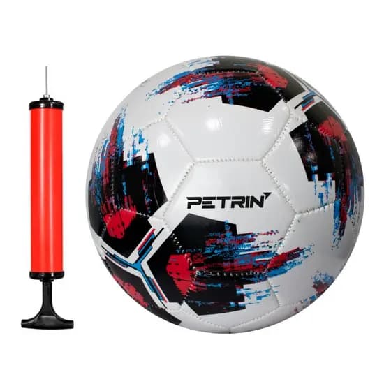 Bola De Futebol Campo tamanho 5 com Bomba Para Encher E Bico , Cores Aleatorias