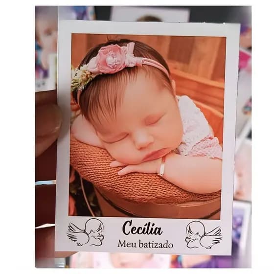Foto Imã de Geladeira - Lembrancinha- Batizado- Formatura-Personalizado- 7x9cm