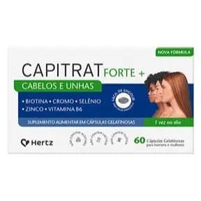 Capitrat Forte + Cabelos e Unhas Hertz 60 Cápsulas