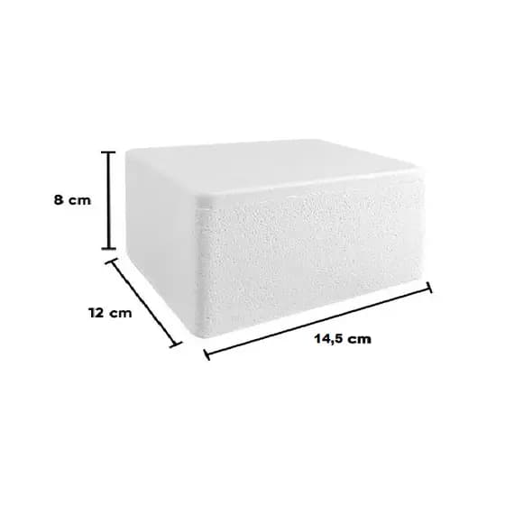 Caixa Térmica Isopor 800ml Escolha Seu Kit