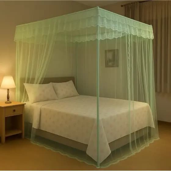 Mosquiteiro Casal/queen Cortinado Palacio Com Armação