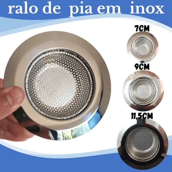 Ralo de Pia em Inox Acabamento Premium