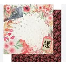 Página para Scrapbook Dupla Face Litoarte 30,5 x 30,5 cm - Modelo SD-1010