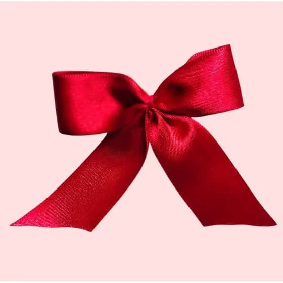 Laço de Cetim 6,5x6,5 cm – Pacote com 40 Unidades para Artesanato e Personalização