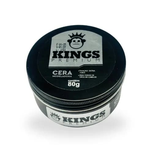Cera Modeladora incolor Premium 80g profissional - Kings Premium