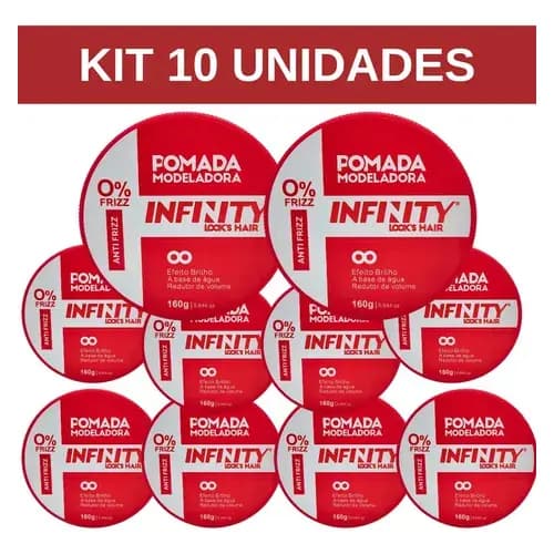 Kit 6 ou 10 Ceras modeladoras vermelha 160g - Infinity
