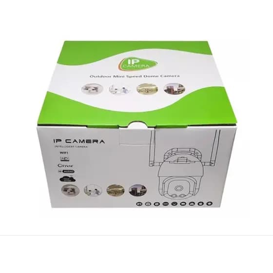 Câmera Ip Hd Externa Speed Dome Zoom 4x Wifi Prova De Água