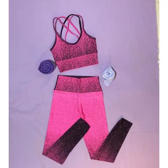 Conjunto Poder coleção florescer |top legging tam m
