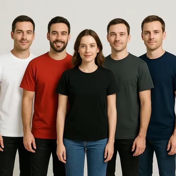 Kit 5 Camiseta Masculinas Básica Não Amassa Camisa Dia a Dia Atacado Esporte