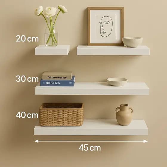 kit prateleira Nicho Decoração MODERNA 100% MDF Com Kit De Instalação