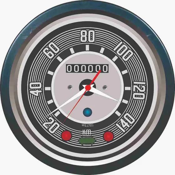 Relógio De Parede Personalizado Velocímetro Fusca Volks 24cm