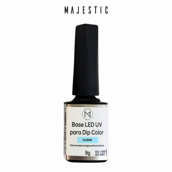 BASE LED/UV PARA SOFT GEL CLEAR (Base Cimentinho) 9g Alongamento Majestic Nails